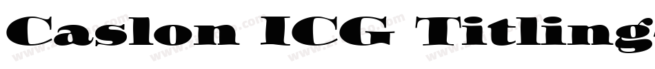 Caslon ICG Titling字体转换